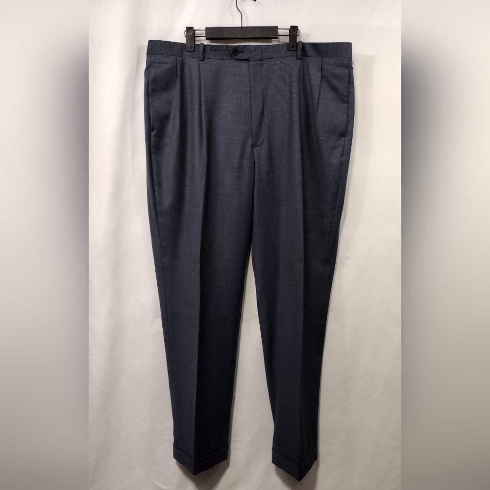Tasso Ella 100% Wool Dress Pants Mens L42 Gray Office Career Business Casual